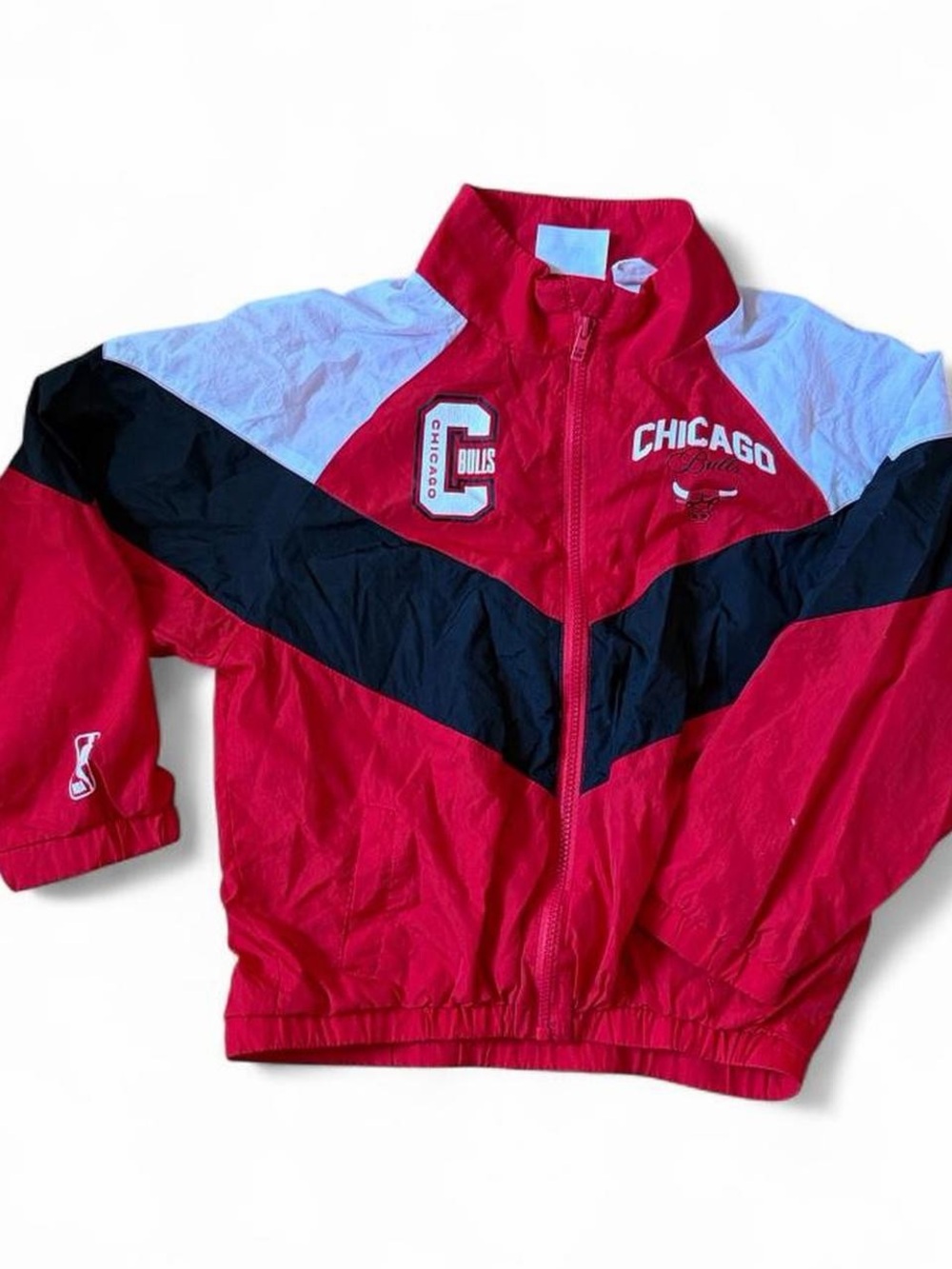 NBA Chicago Bulls Red, Black & White Kids Windbreaker Jacket